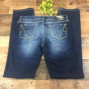 MEK DNM Distressed Hem Darthan Straight Leg Jeans